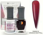Crimson Nightfall Mood Polish DUO - Gel Polish & Lacquer PMMDS18